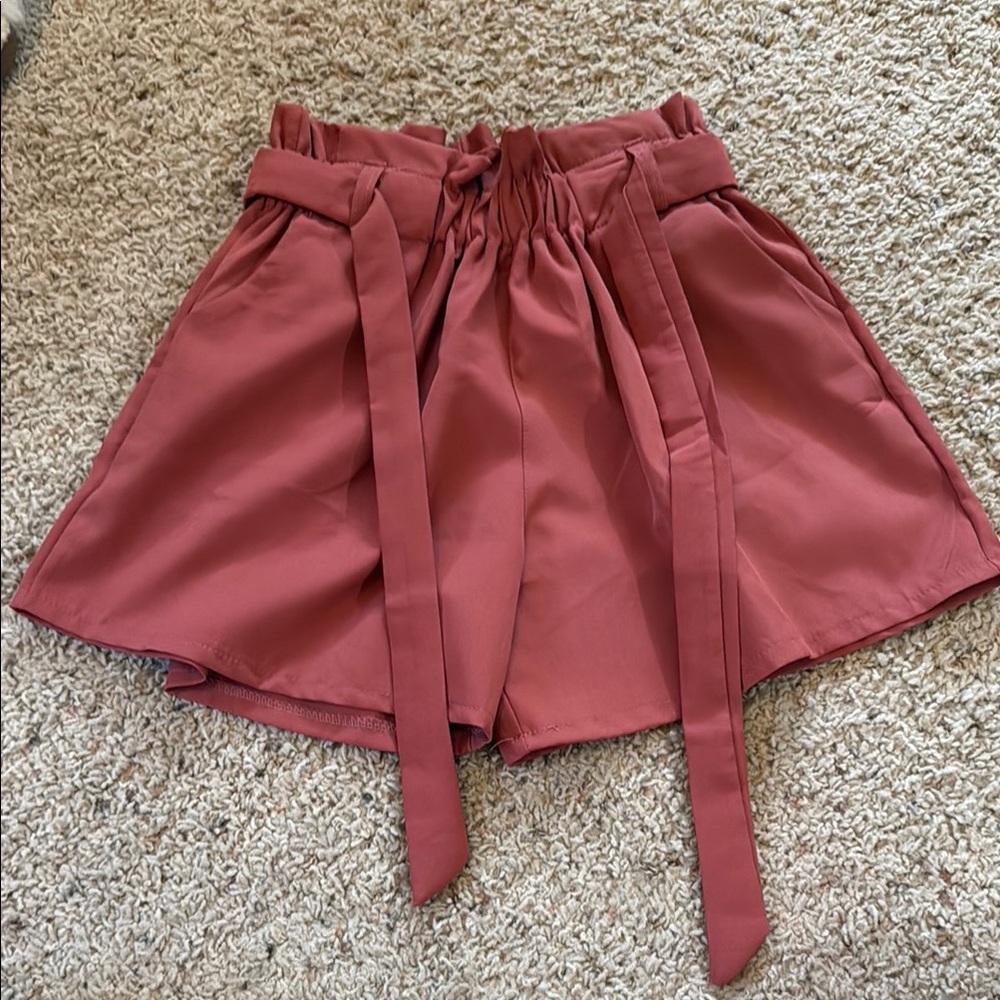 Women's Pink High-Waisted Shorts